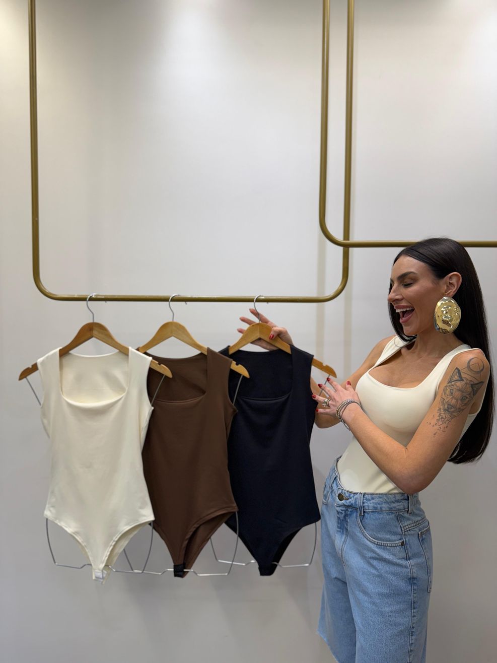 Kit BASICMATCH | 3 Bodys Decote Real 