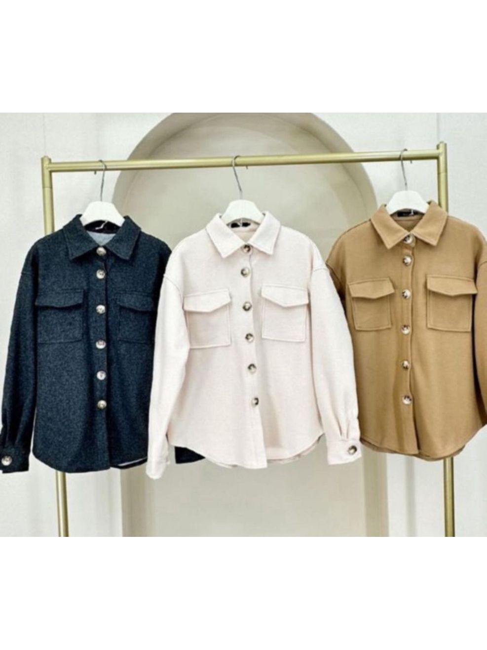 Maxi Camisa Lã Batida  - Camel 