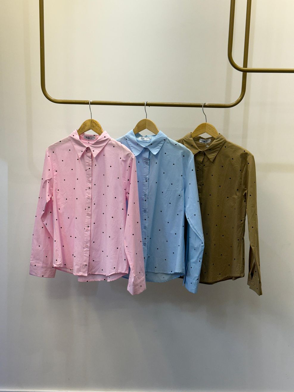 Camisa Poá - Preview Spring - Azul Bebê 