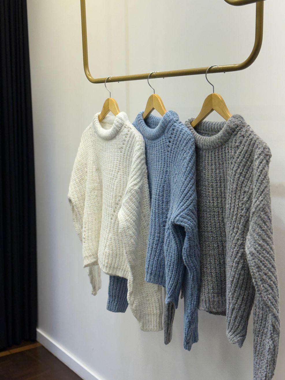 Blusa Tricot Noruega - Off-White Mescla