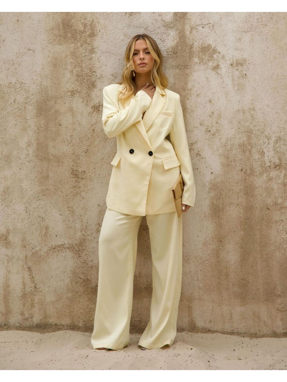 Blazer Alfaiataria Karine - Amarelo Manteiga