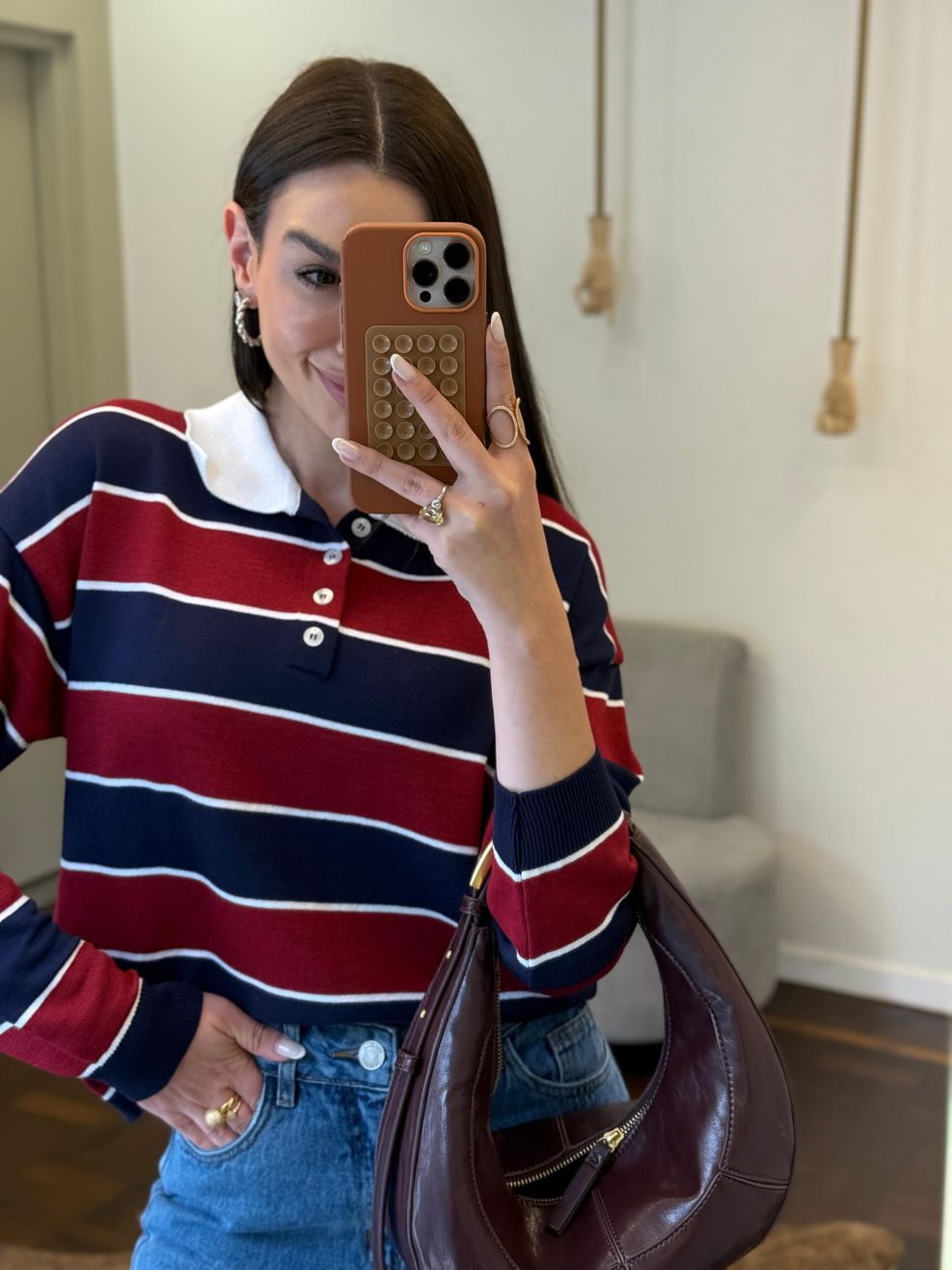 Camisa Polo Fio Modal Listrada 
