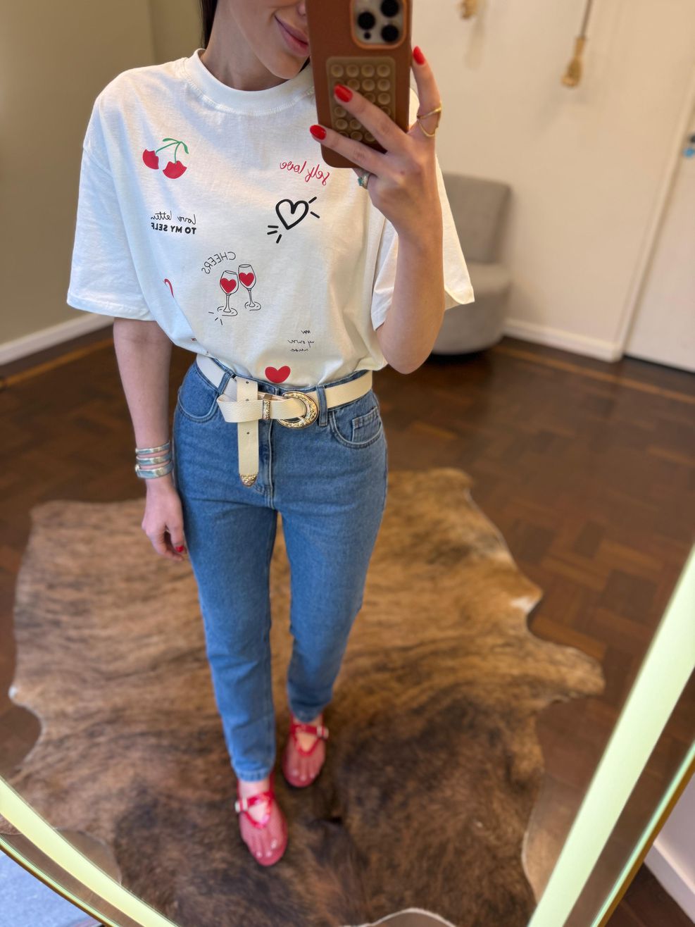 T-shirt Self-Love - Off White