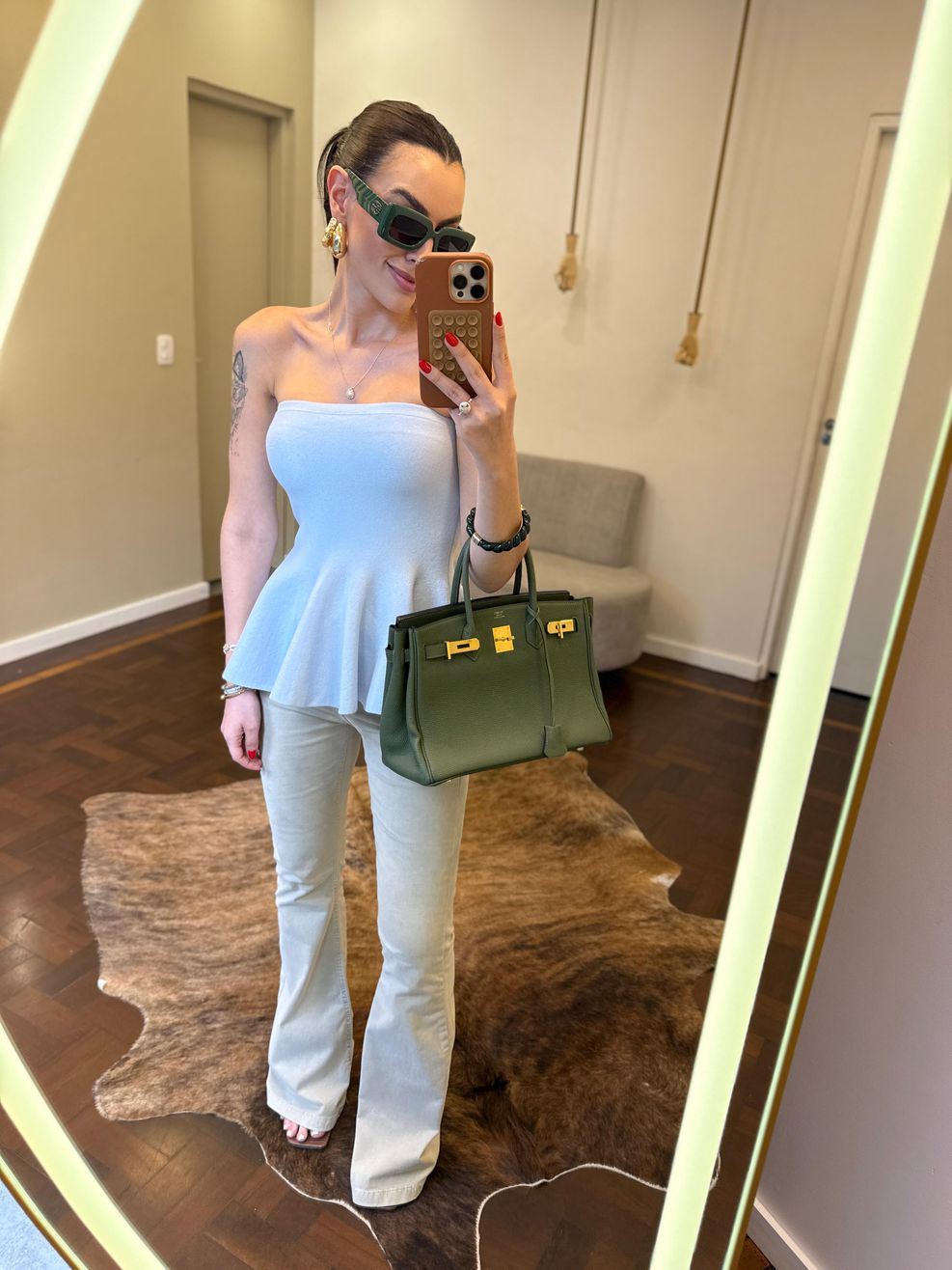 Tomara que Caia Tricot Peplum - Azul Marinho