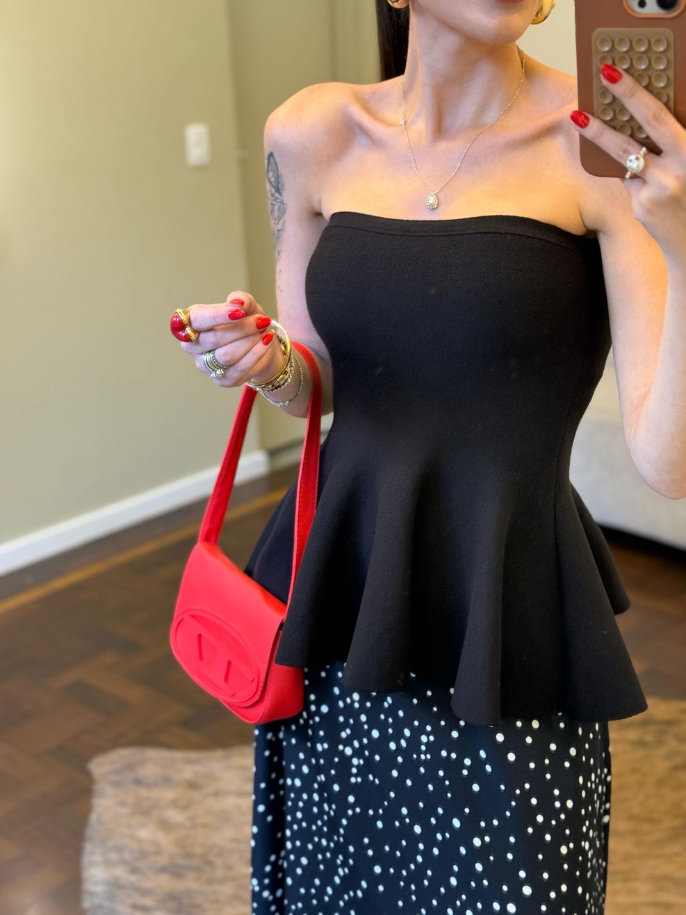 Tomara que Caia Tricot Peplum - Amarelo Manteiga