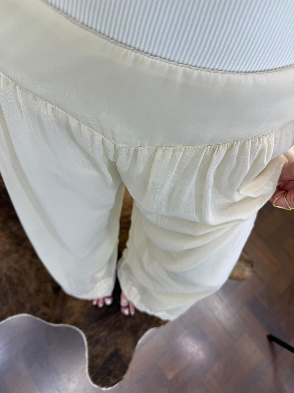 Calça Aladim 2 em 1 - Baunilha 