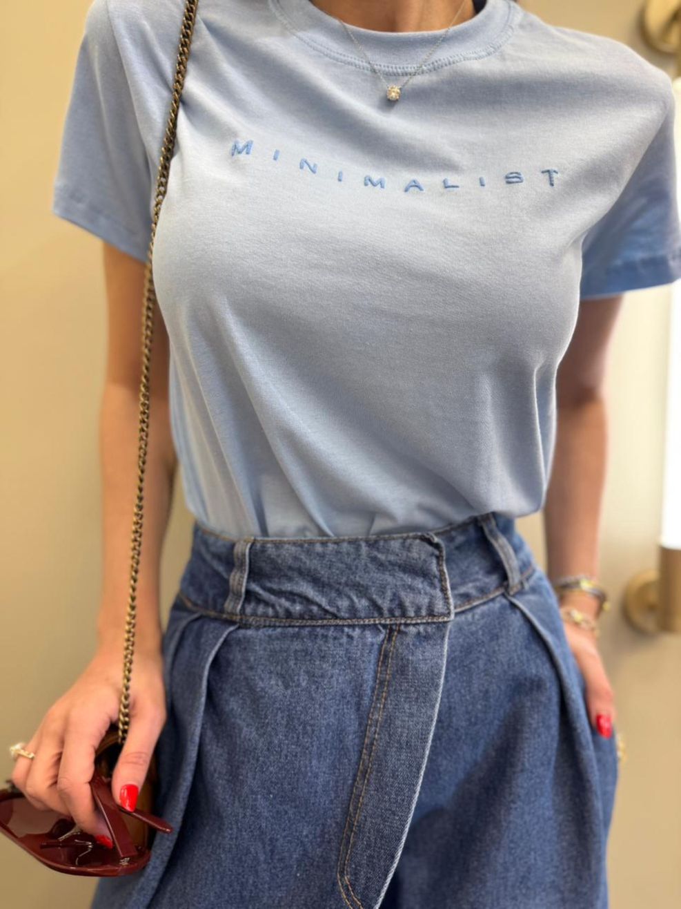 T-shirt Minimalist - Azul Bebê 