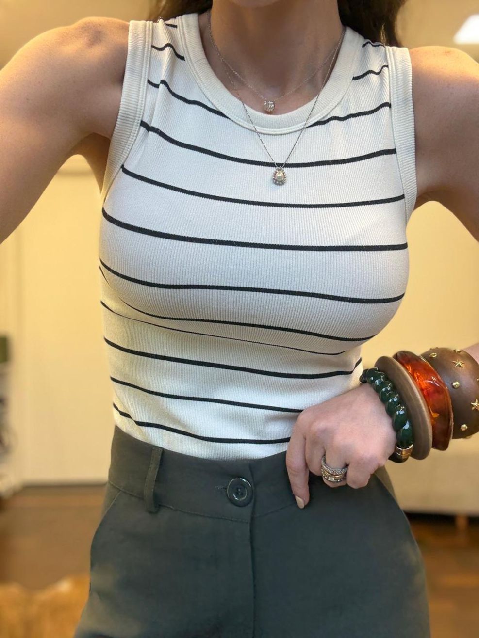 Regata Microfibra Nina - Listrado 