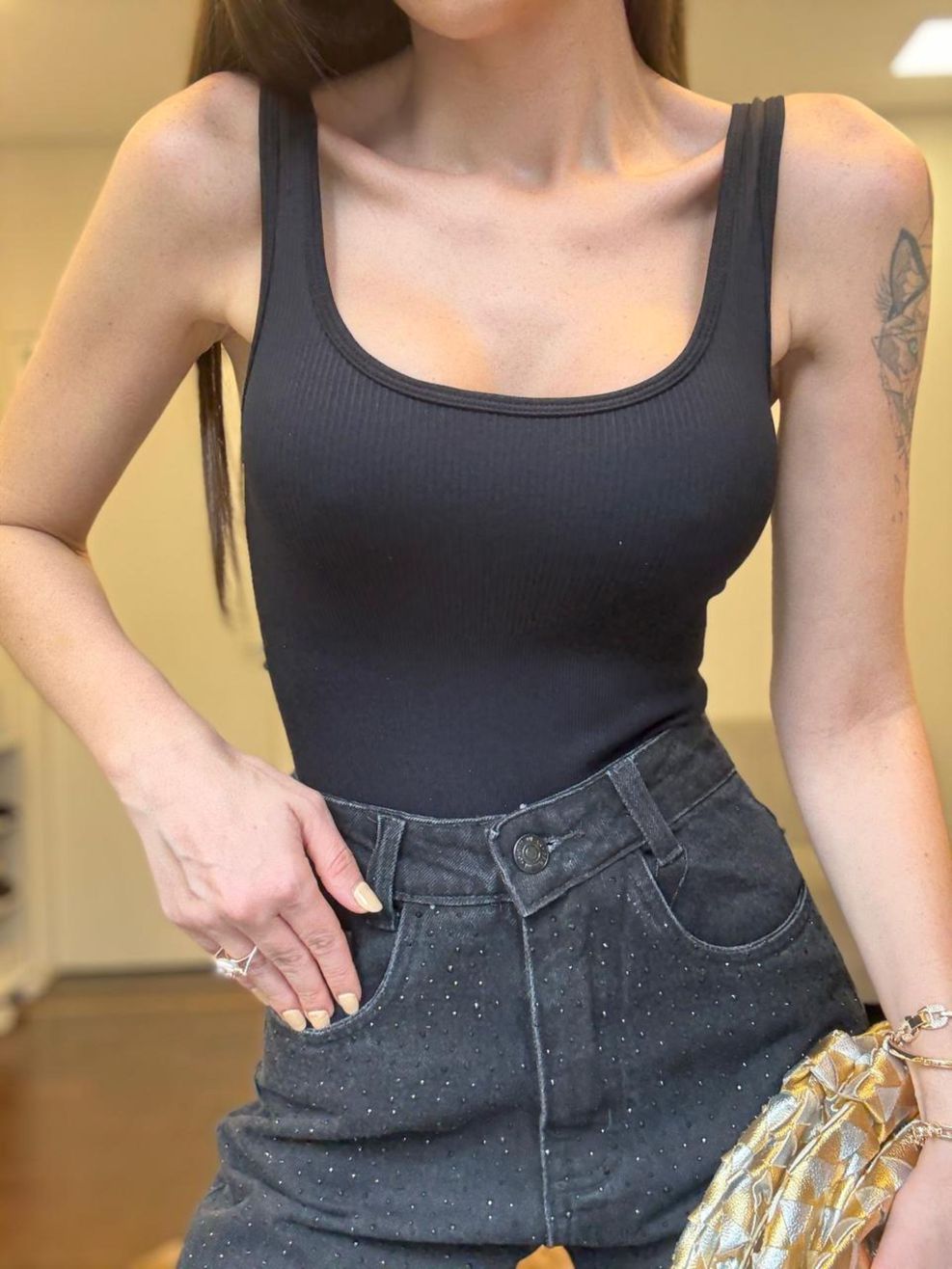 Body Modelador Mia - Preto