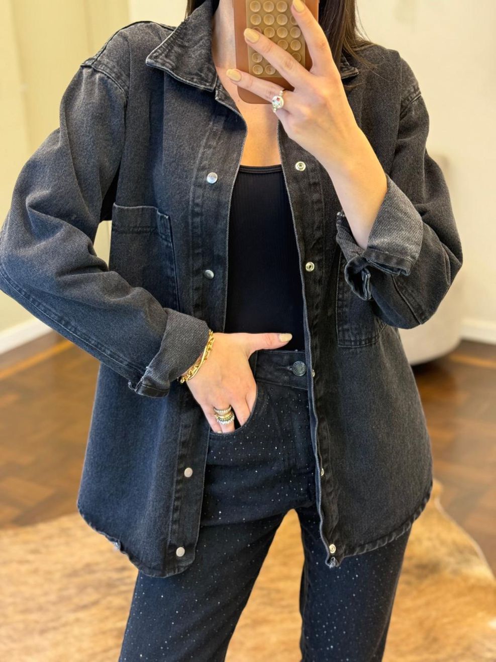 Camisão Jeans Black 