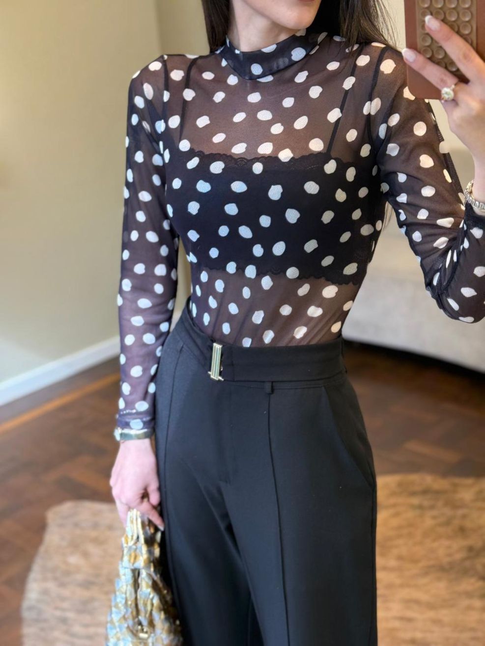 Body Tule Póa - Preto 