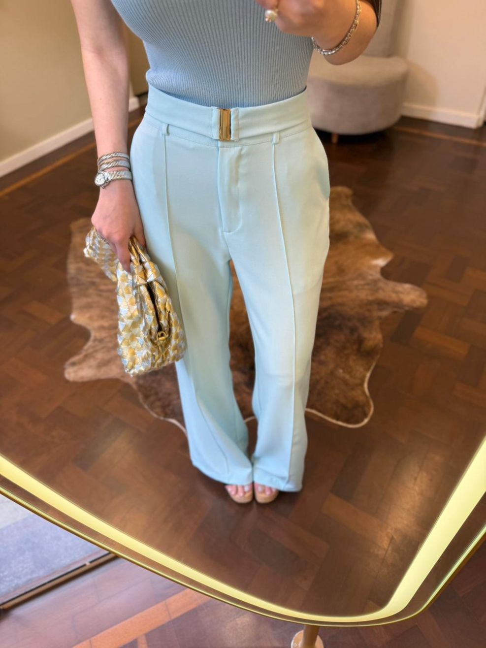 Conjunto Alfaiataria Kyoto - Azul Bebê