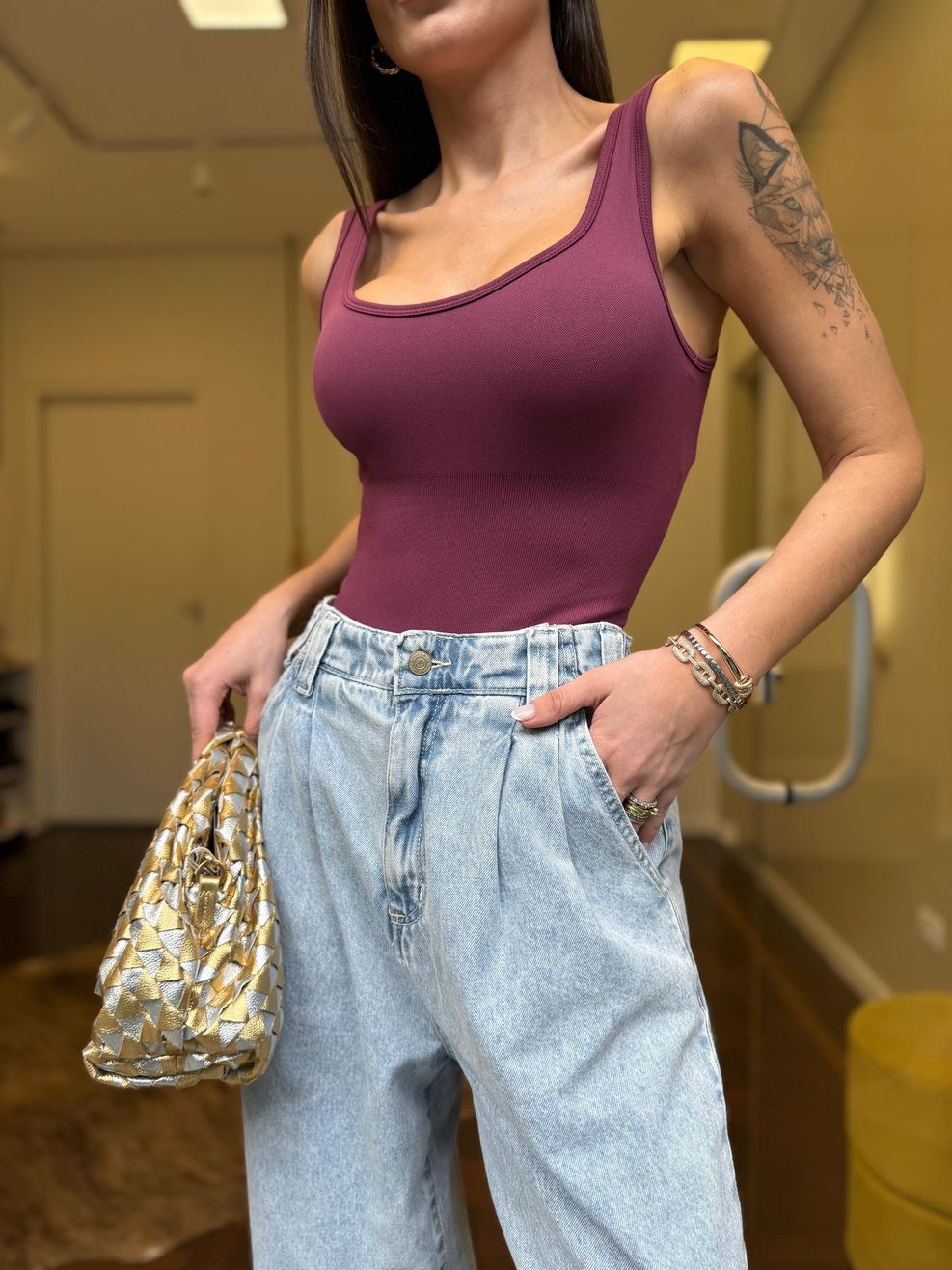 Body Modelador Karina - Uva