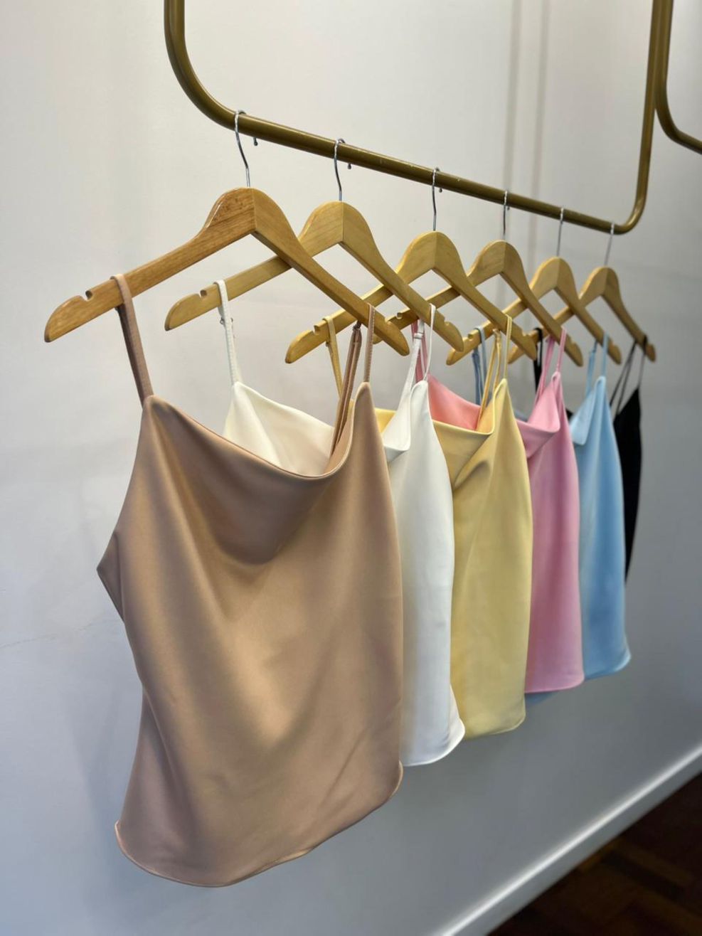 Regata Cetim Degagê - Preta