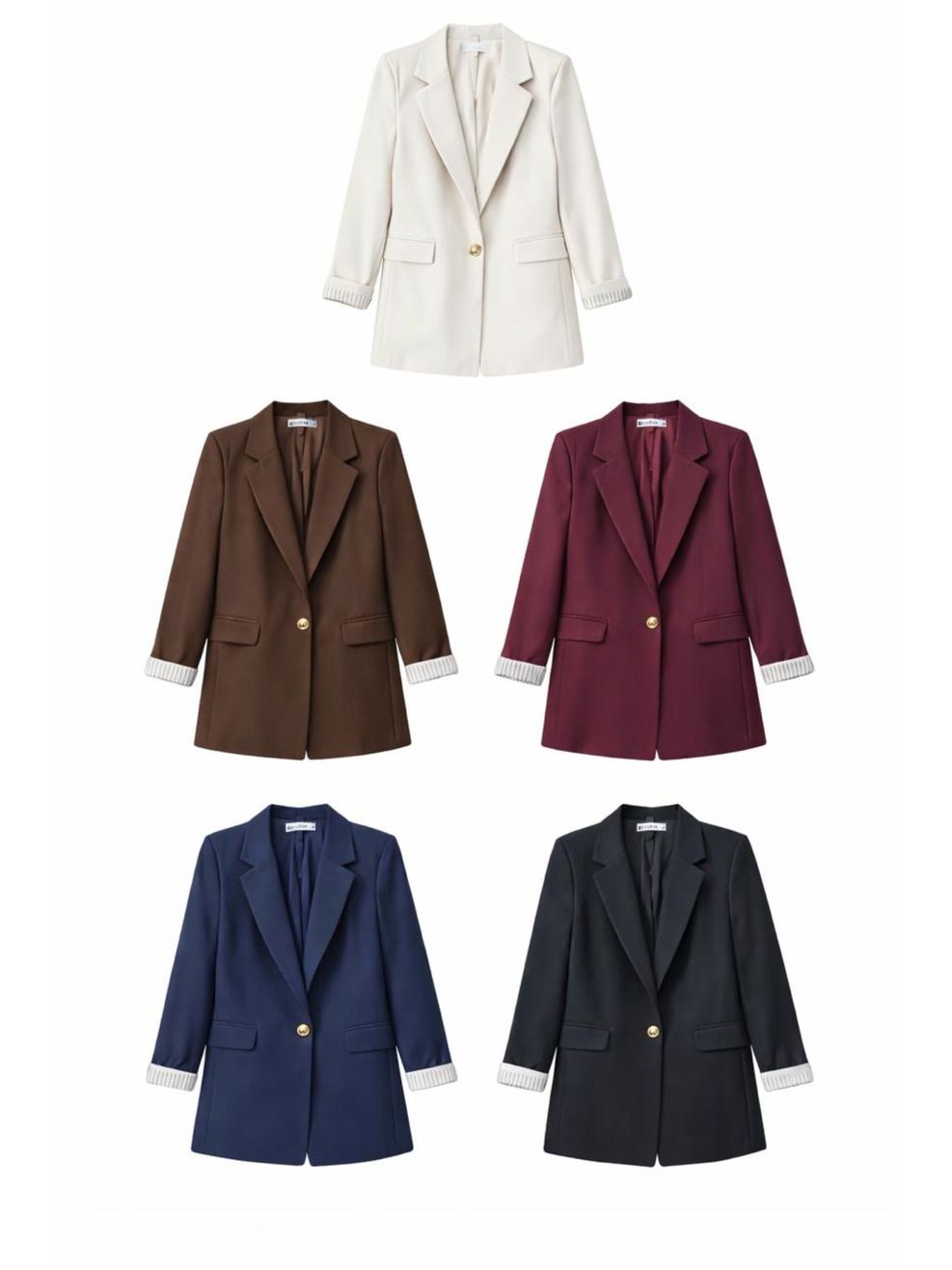 Blazer Alfaiataria Urbane - Marrom Café 