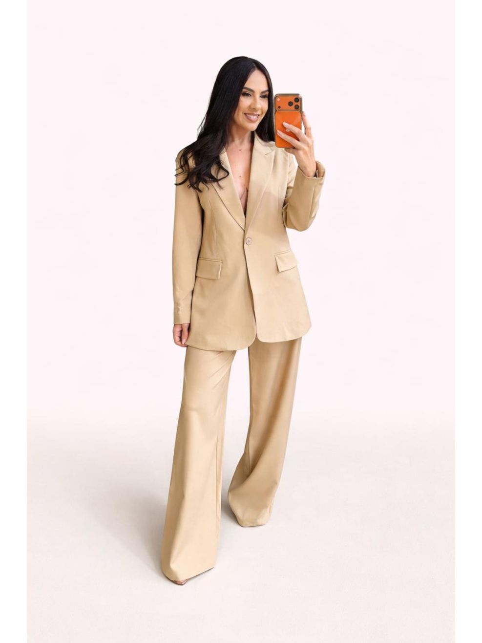 Conjunto Alfaiataria Ella - Marrom Café 