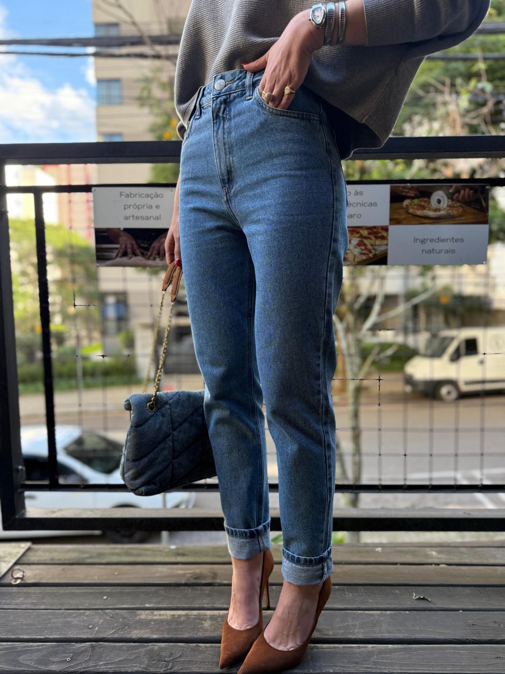 Calça Jeans Mom Classic