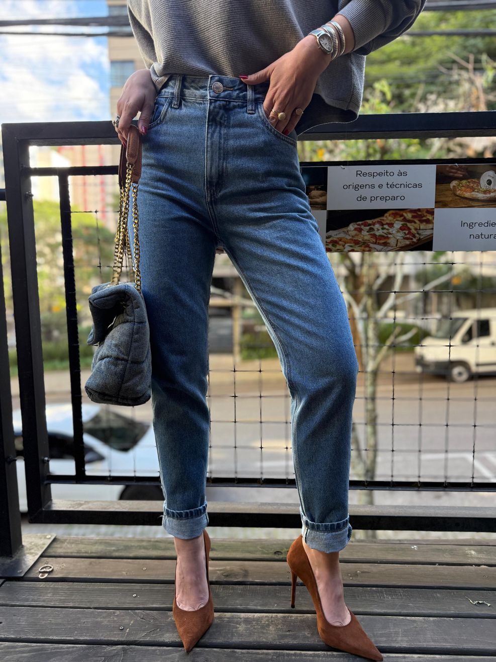 Calça Jeans Mom Classic