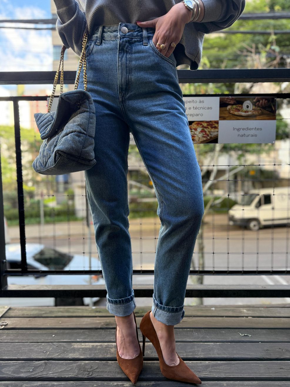 Calça Jeans Mom Classic