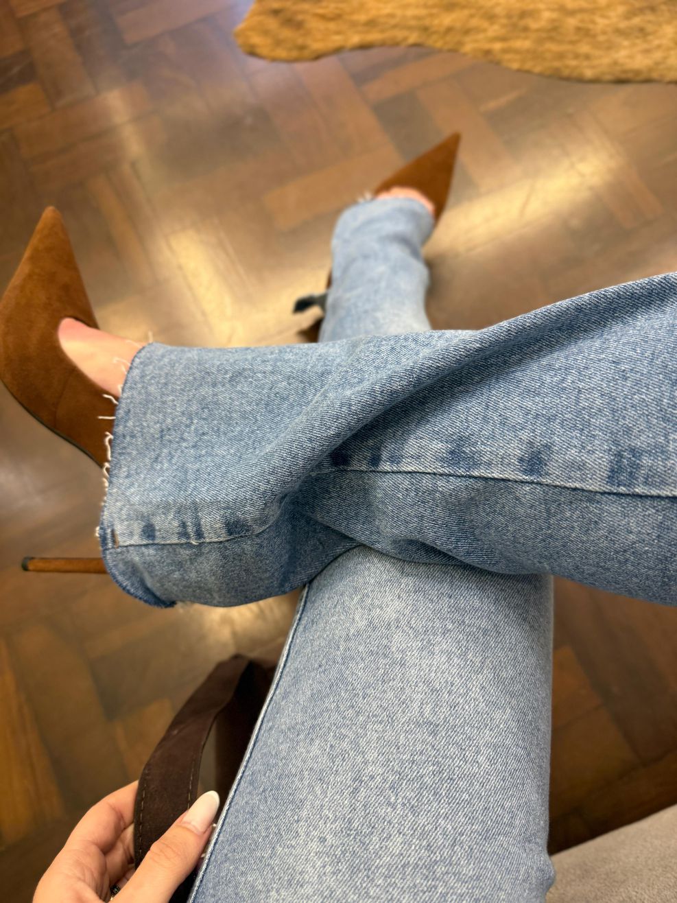 Calça Wide Leg Abertura Barra 