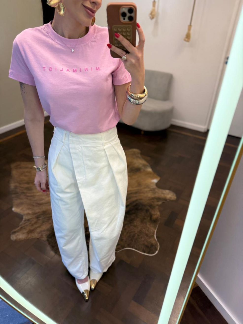 Calça Jeans Alfaiataria Crossover  - Lavagem Off White 