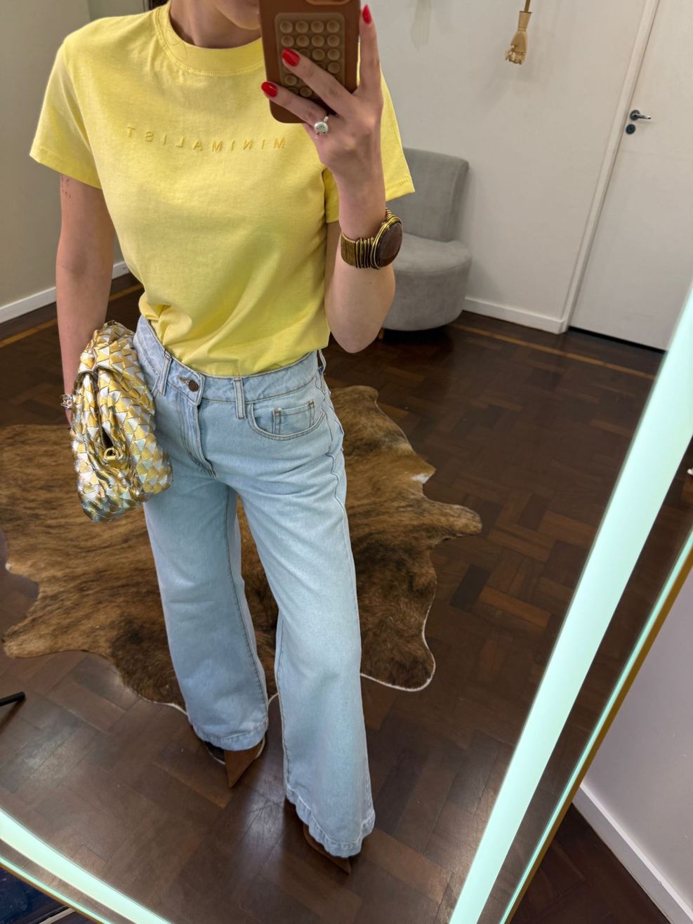 T-shirt Minimalist - Amarelo Manteiga