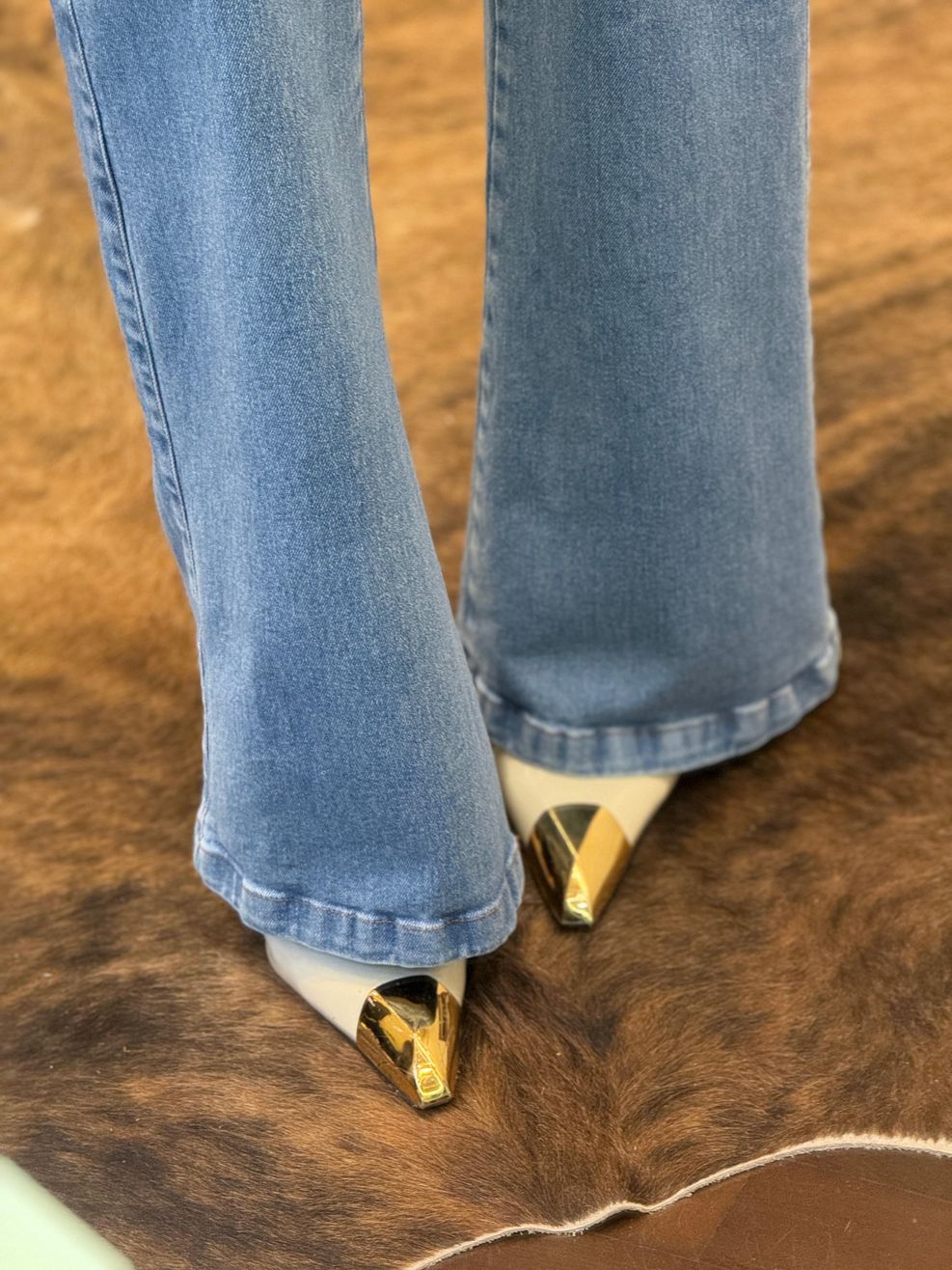 Calça Jeans Flare 1% Elastano Donna