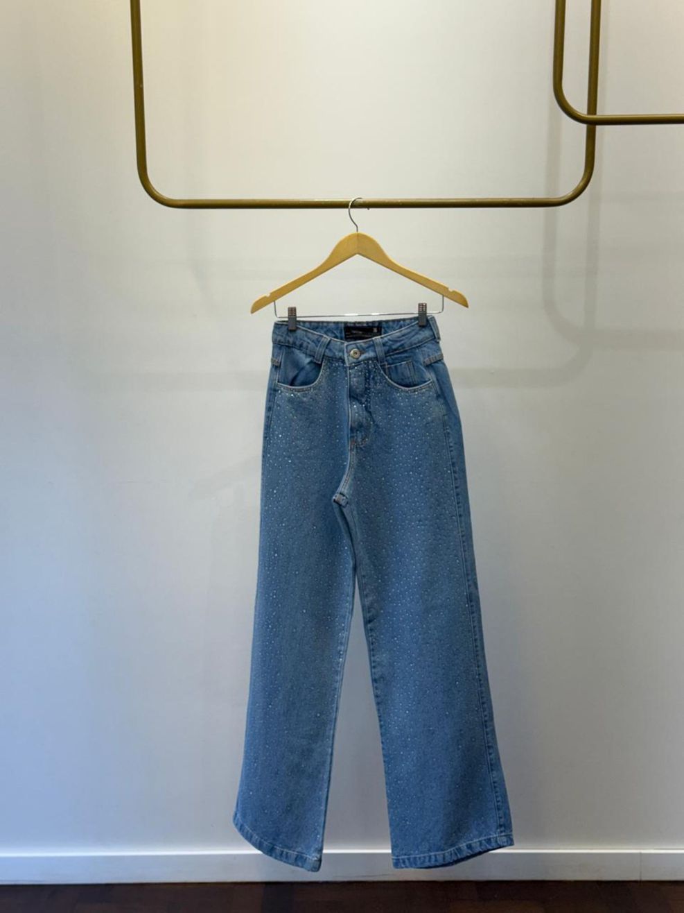 Calça Jeans Wide Hotfix 