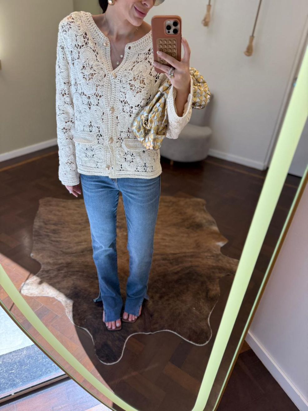 Calça Jeans Luana - Wide Comfy Barra a Fio