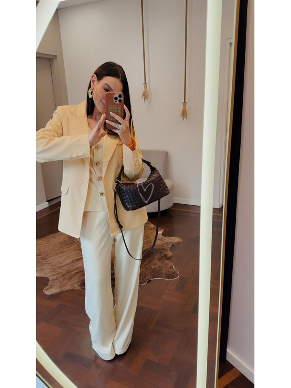 Conjunto Alfaiataria Cora - Amarelo Manteiga 