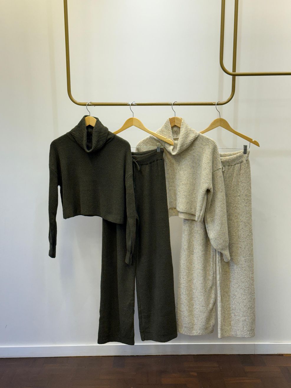Conjunto Tricot Sibéria - Areia 