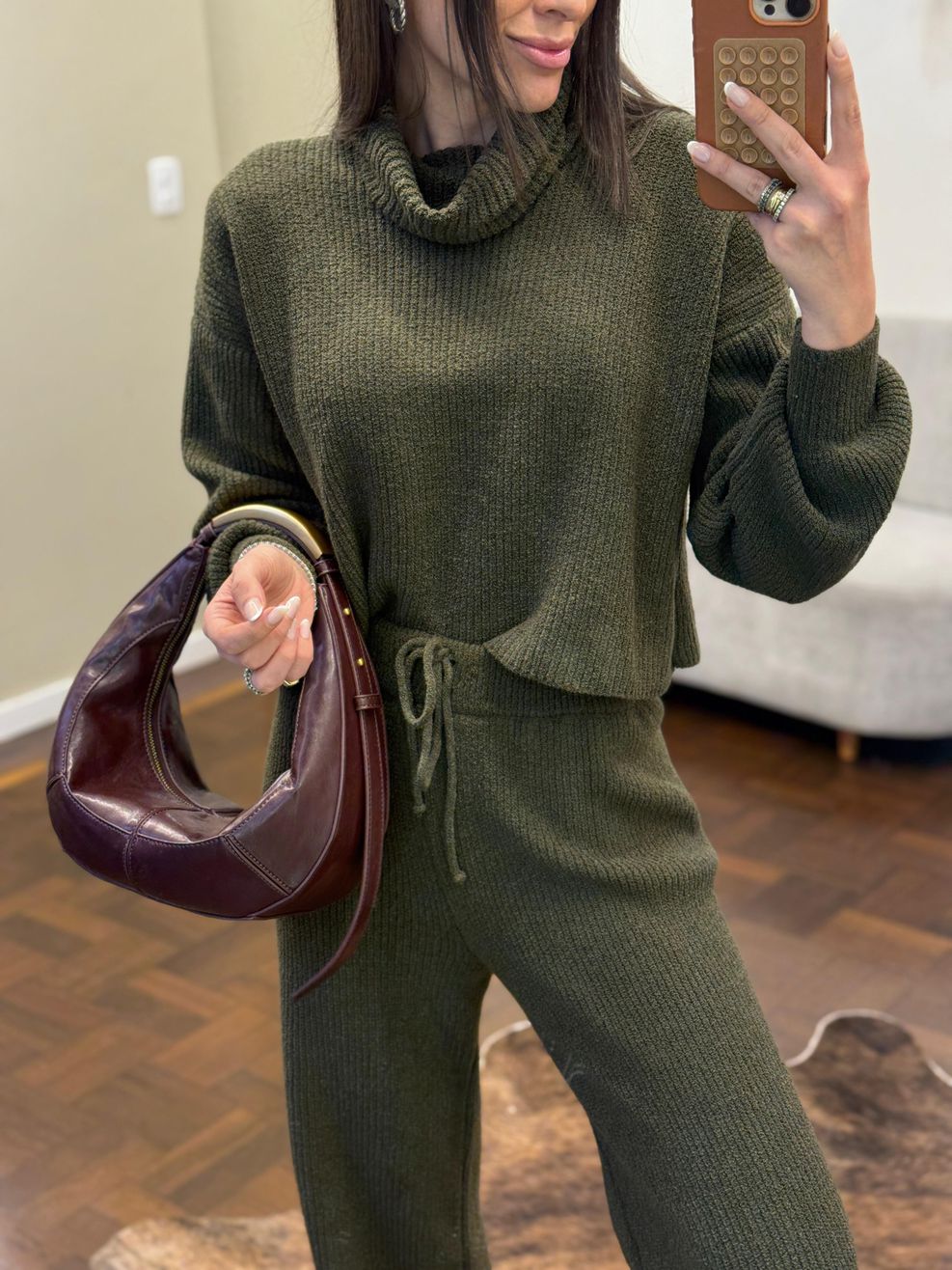 Conjunto Tricot Sibéria - Verde Militar 