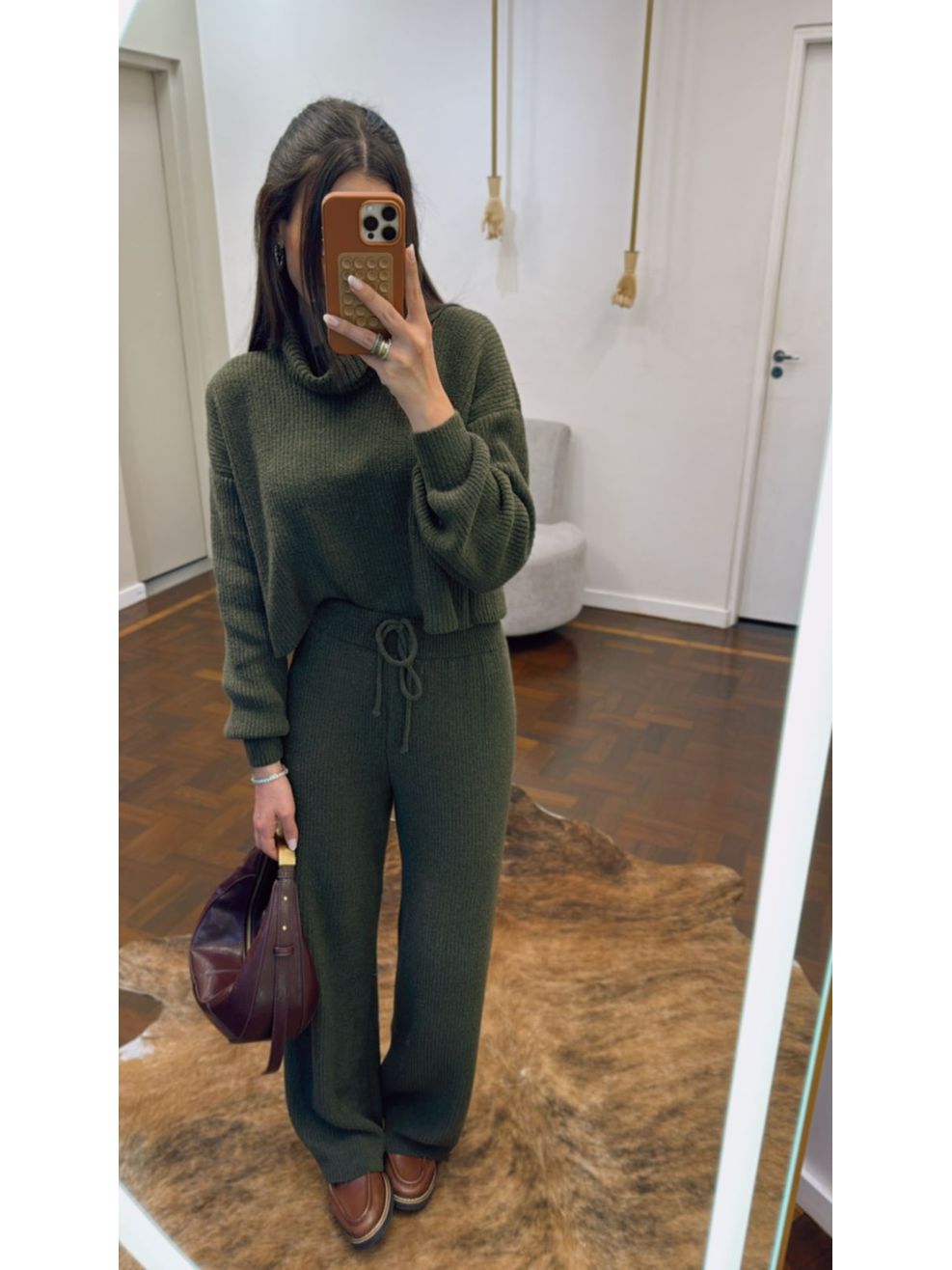 Conjunto Tricot Sibéria - Verde Militar 