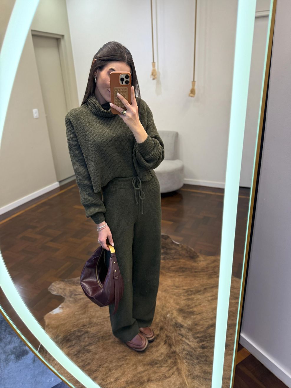 Conjunto Tricot Sibéria - Verde Militar 