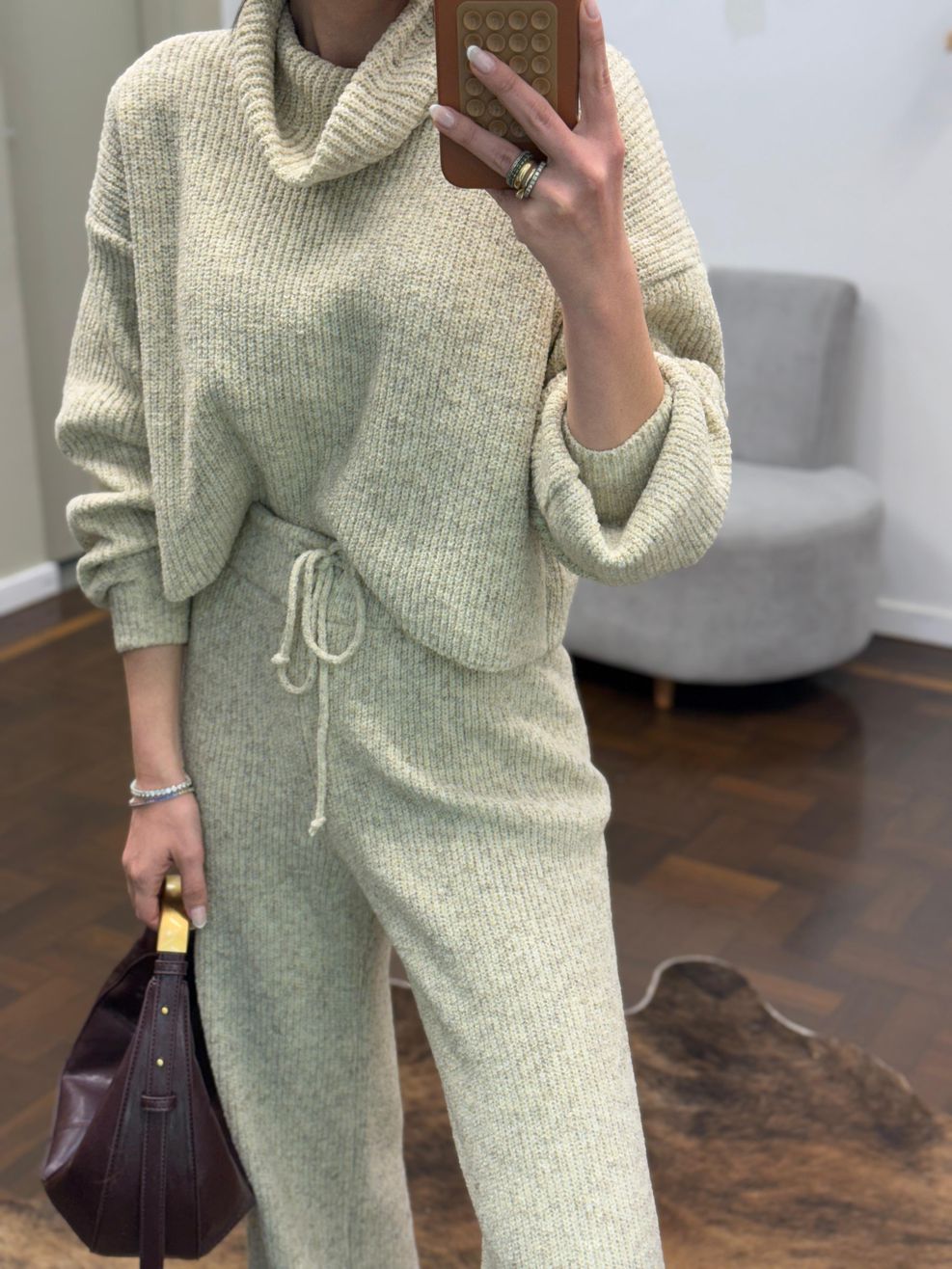 Conjunto Tricot Sibéria - Areia 
