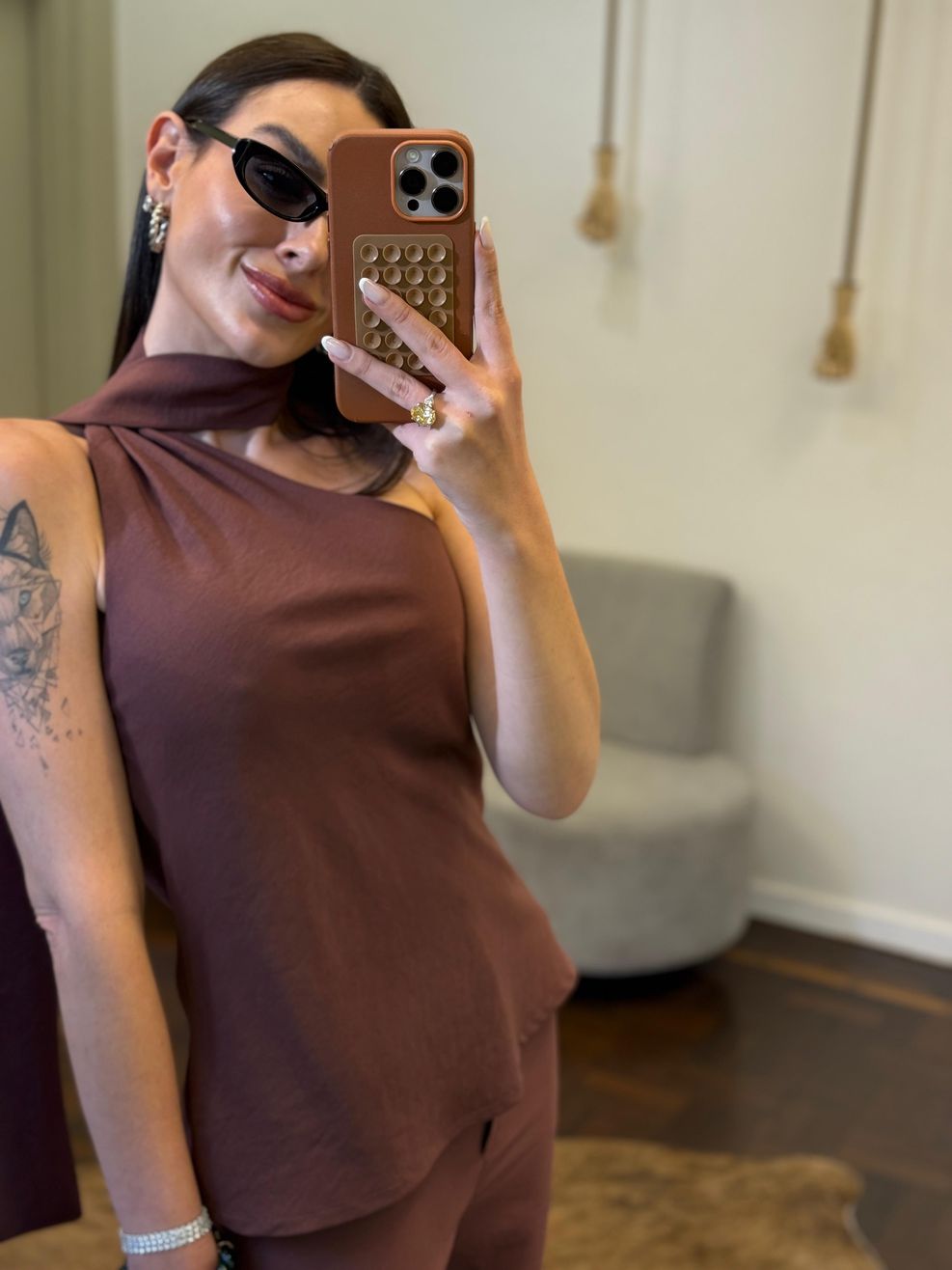 Conjunto Marianna - Marrom 