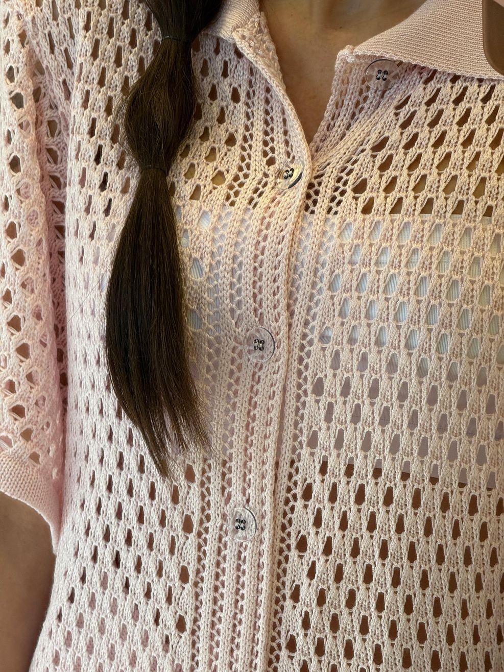 Conjunto Tricot Luísa - Rosa Bebê 