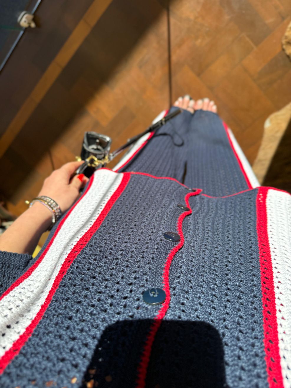 Conjunto Tricot Louise - Azul Marinho 