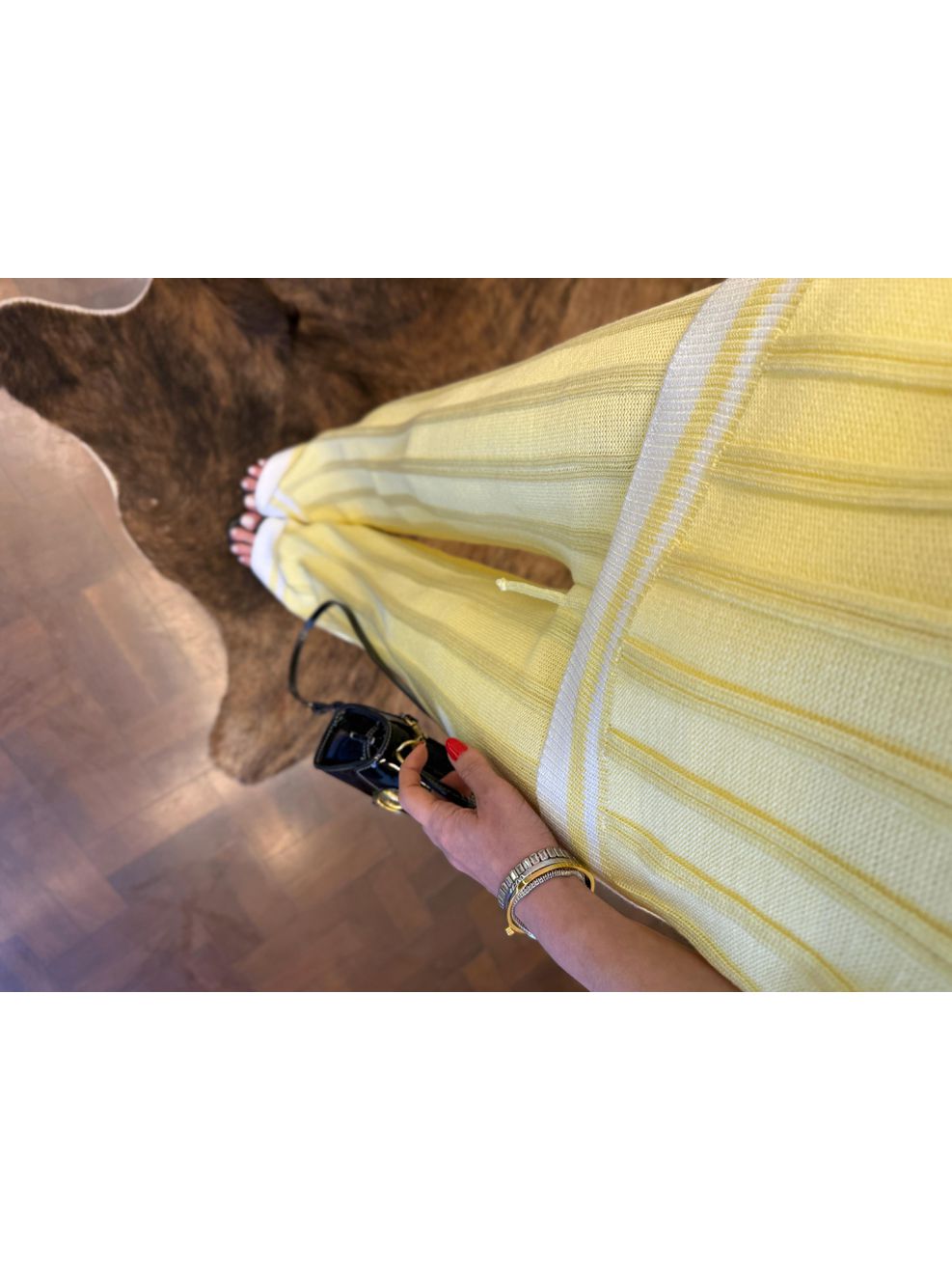 Conjunto Polo Emília - Amarelo Manteiga 