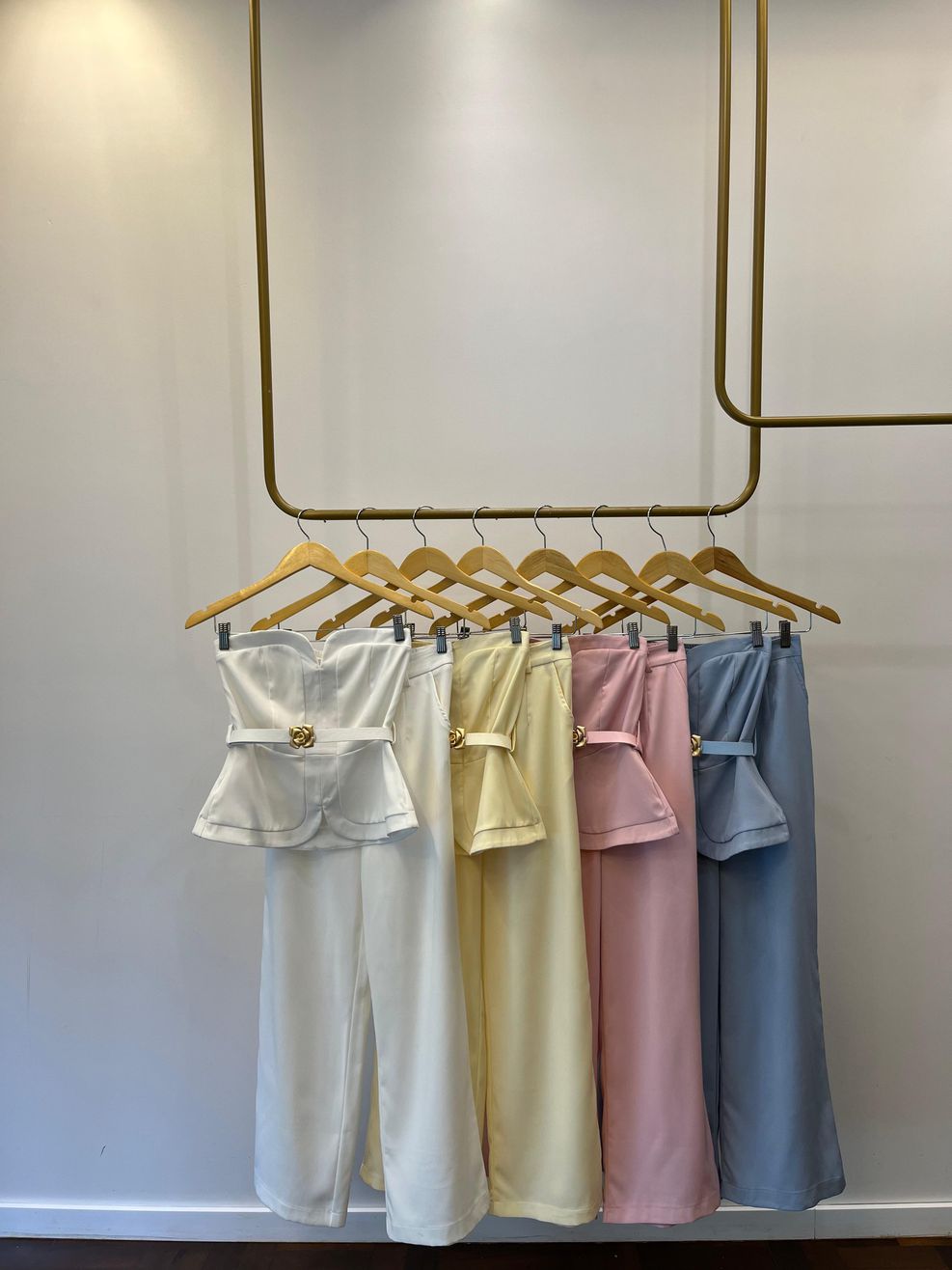 Conjunto Alfaiataria Camélia - Amarelo Manteiga