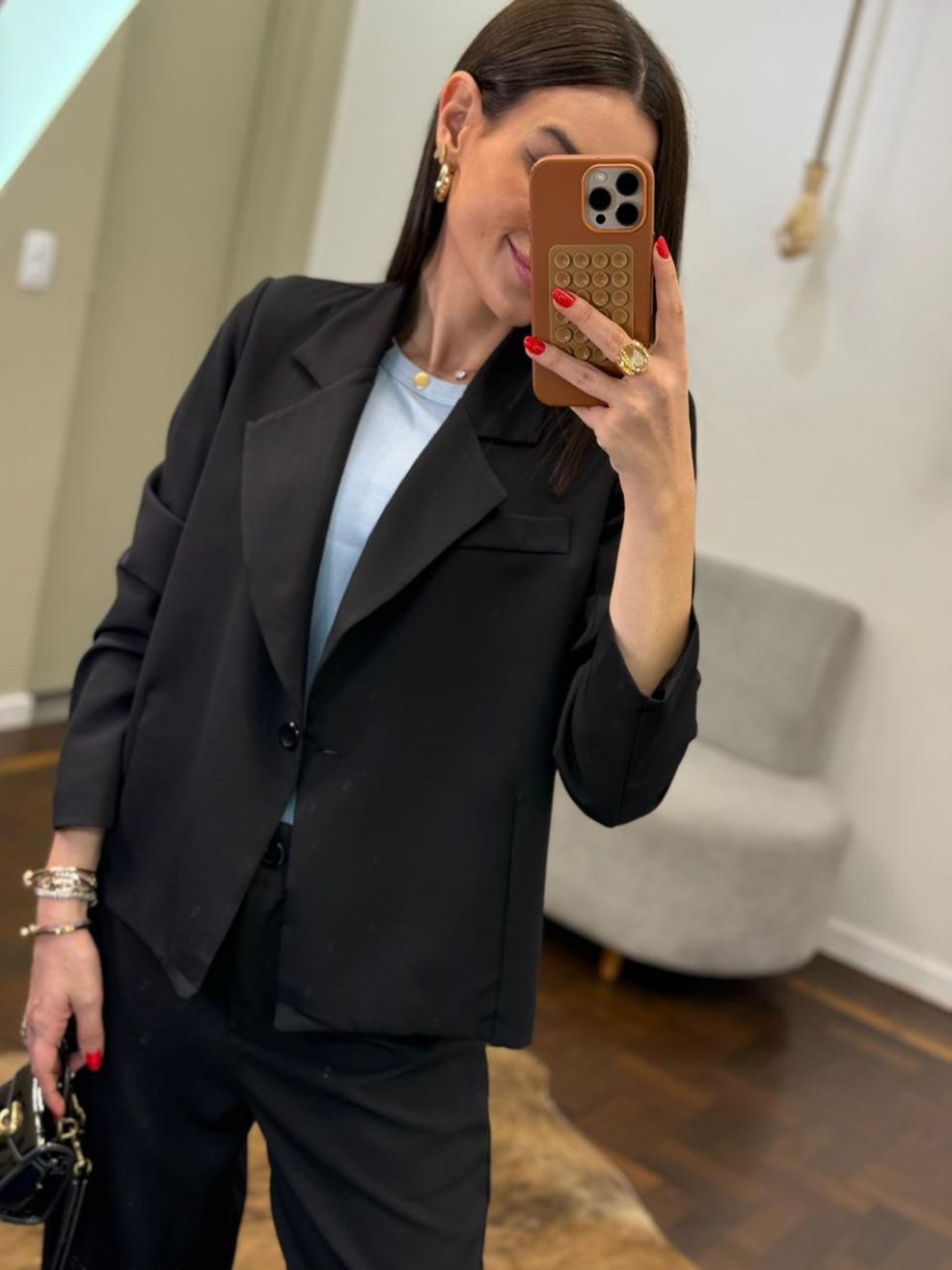 Conjunto Alfaiataria Lya - Preto 