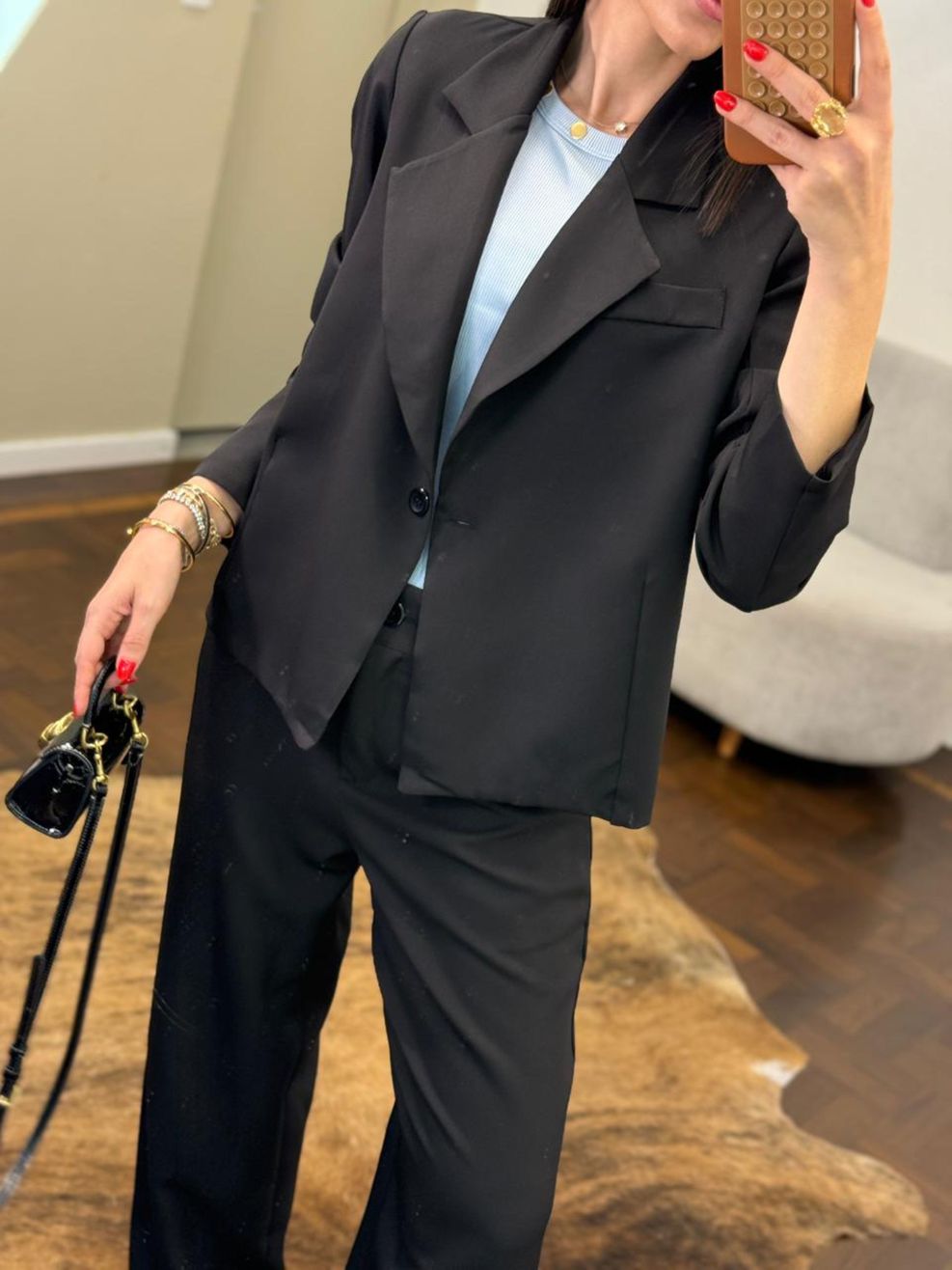 Conjunto Alfaiataria Lya - Preto 