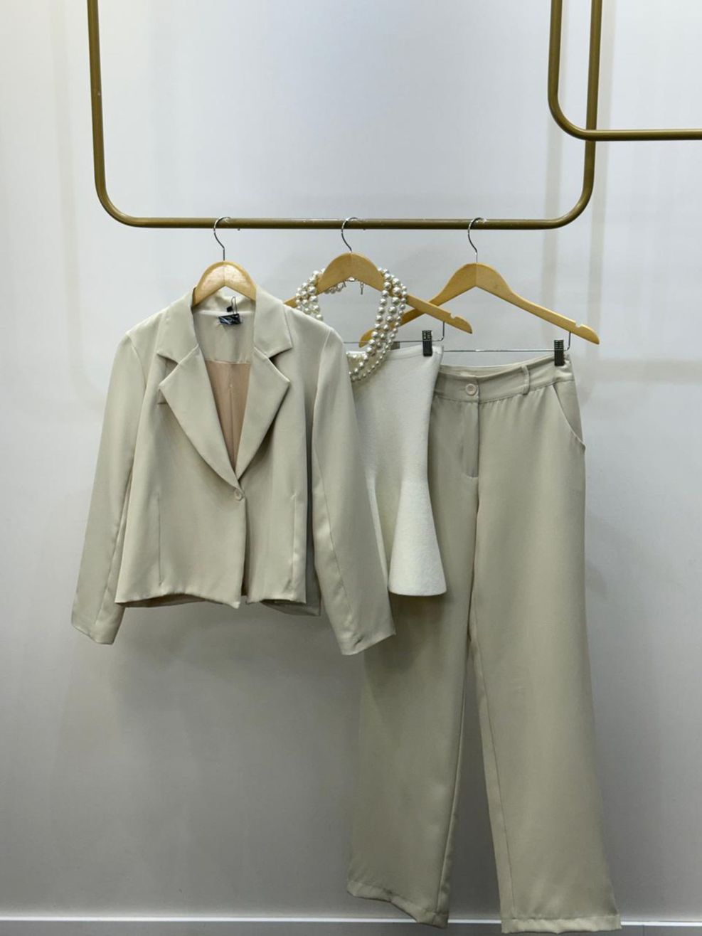 Conjunto Alfaiataria Lya - Off White