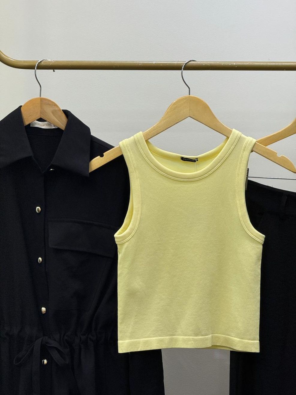 Regata Microfibra Nina - Amarelo Manteiga