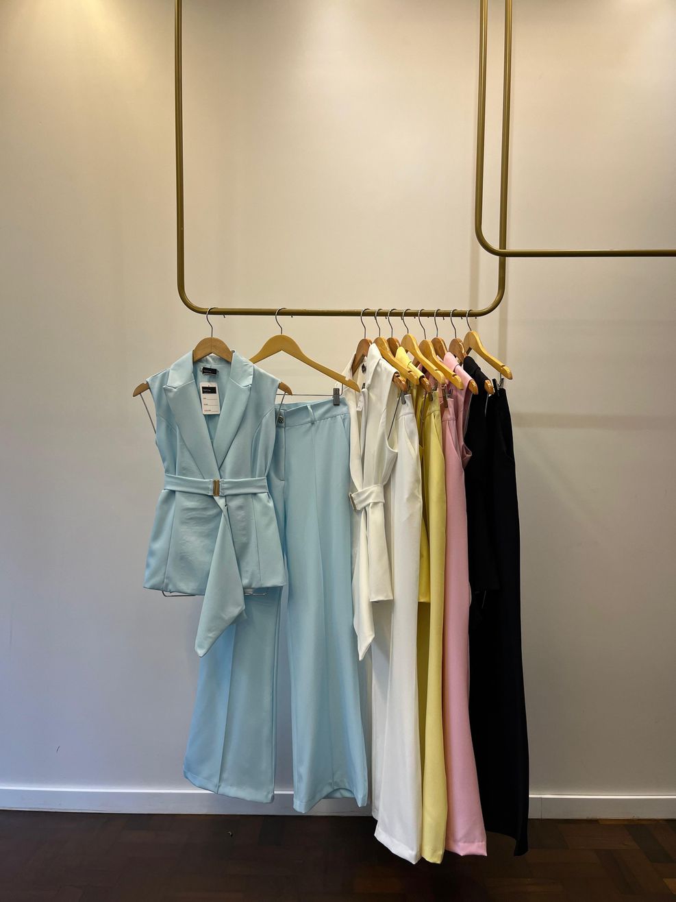 Conjunto Alfaiataria Kyoto - Azul Bebê