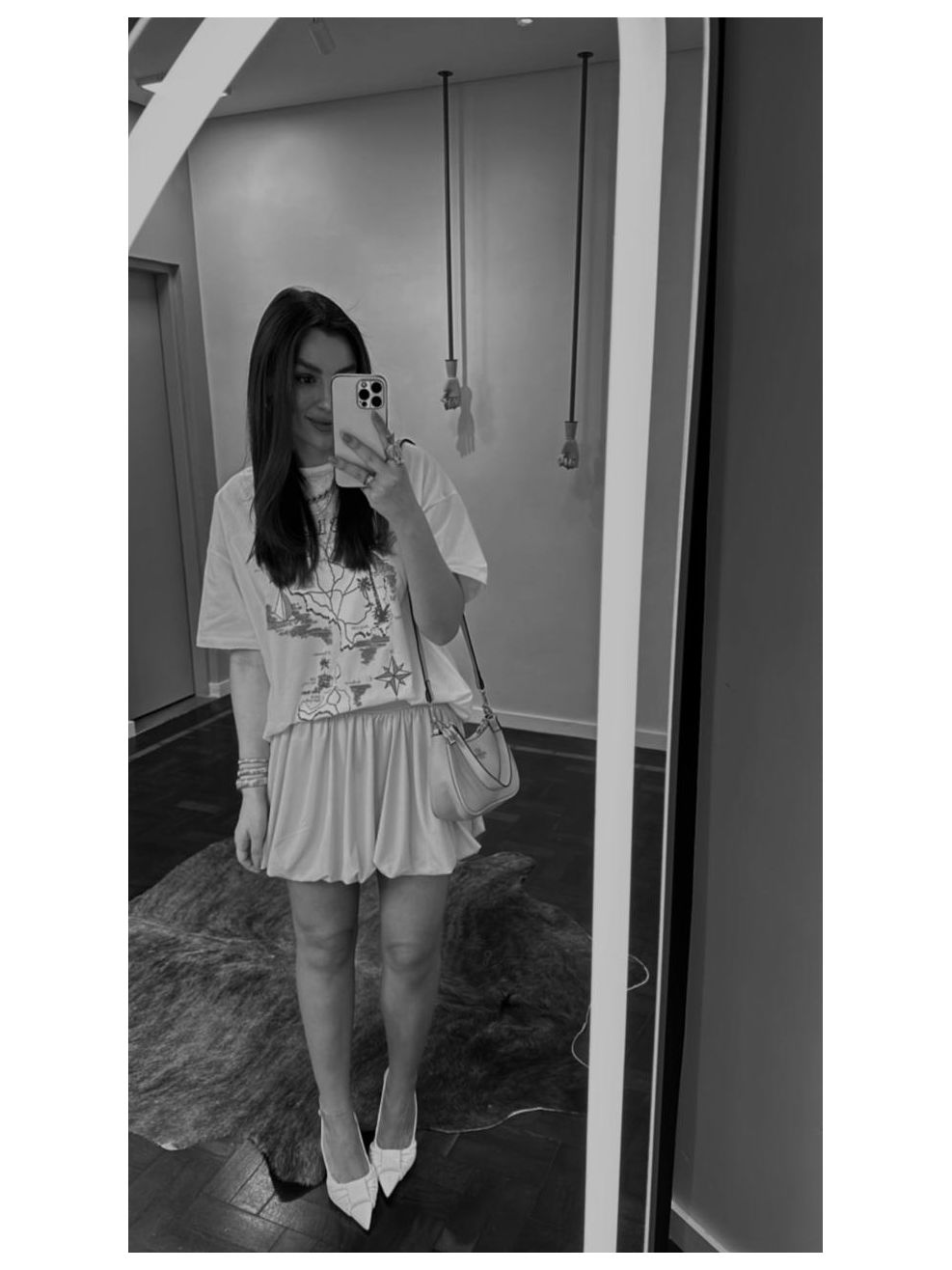 Saia Balonê Fluit - Creme