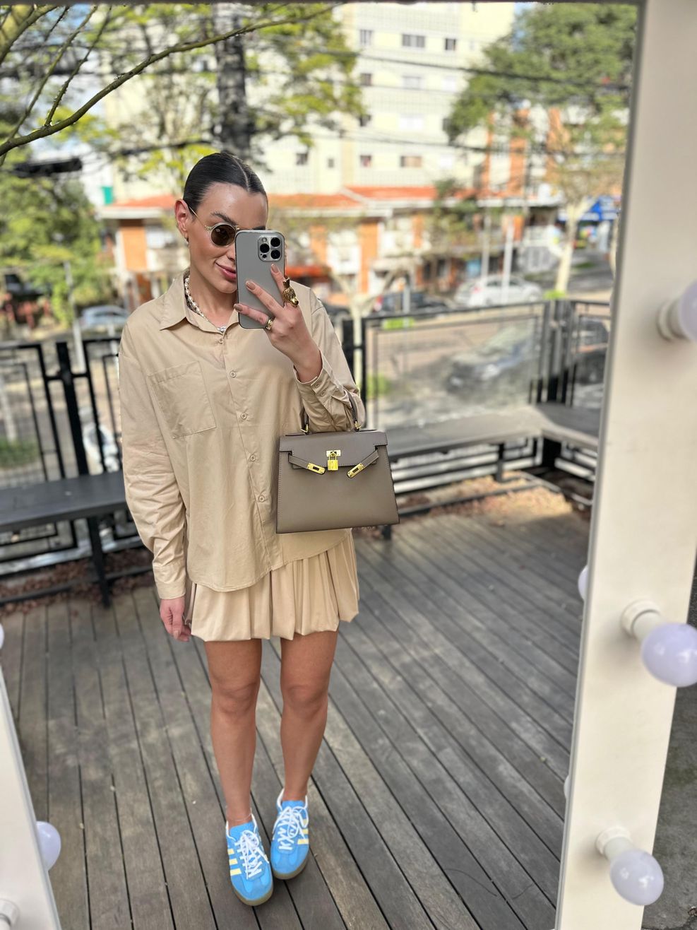 Saia Balonê Fluit - Creme