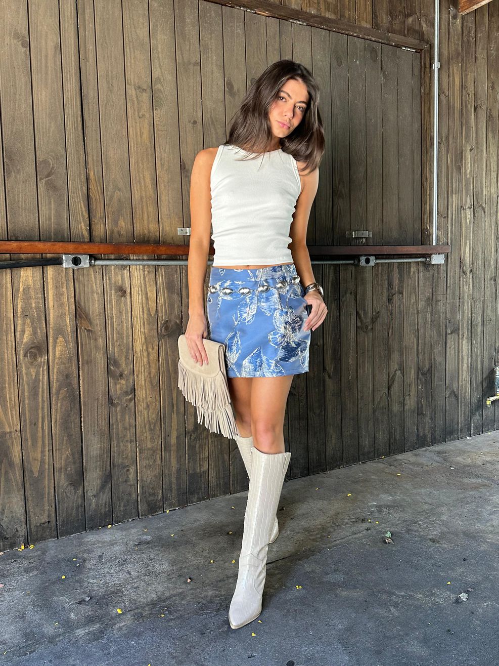  Shorts-Saia Alfaiataria Jacquard - Azul