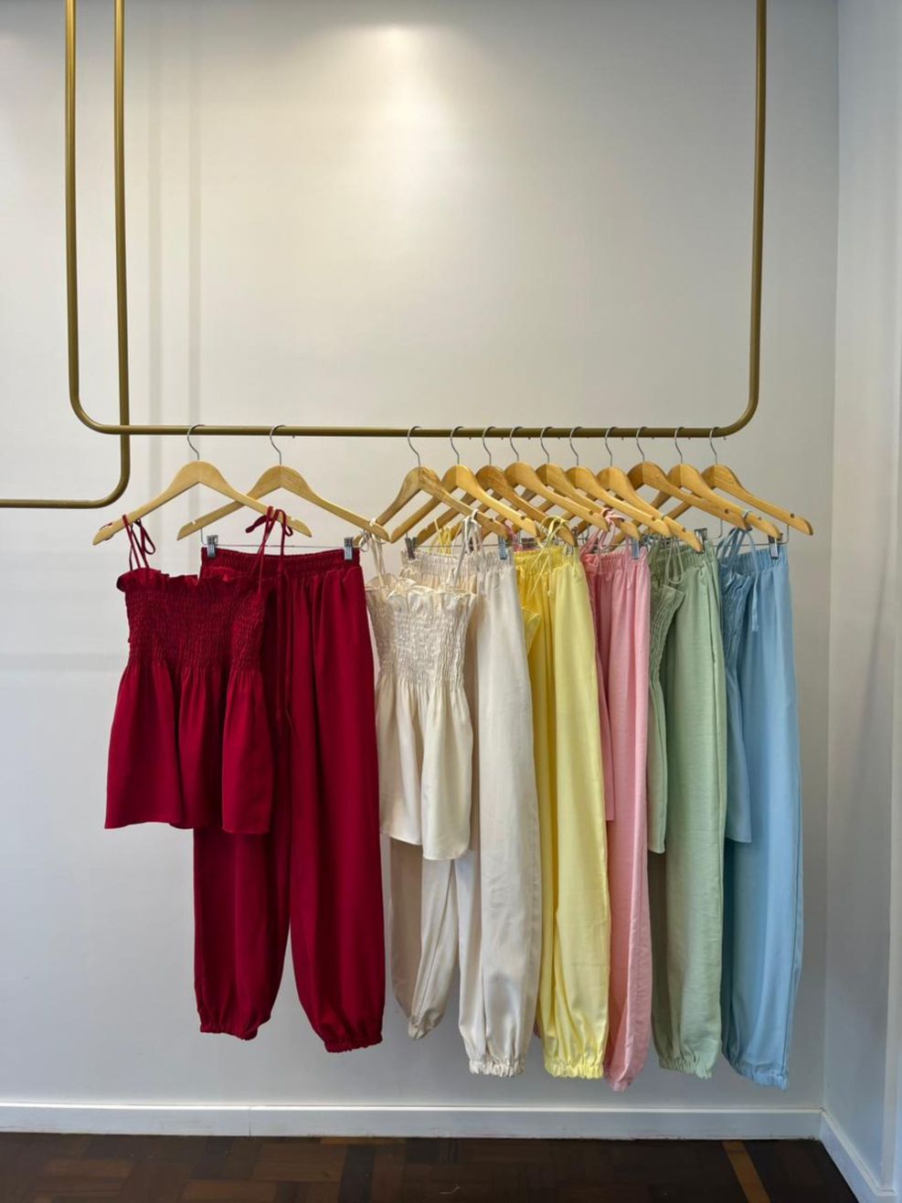 Conjunto Capri Lastex Marrant - Vermelho