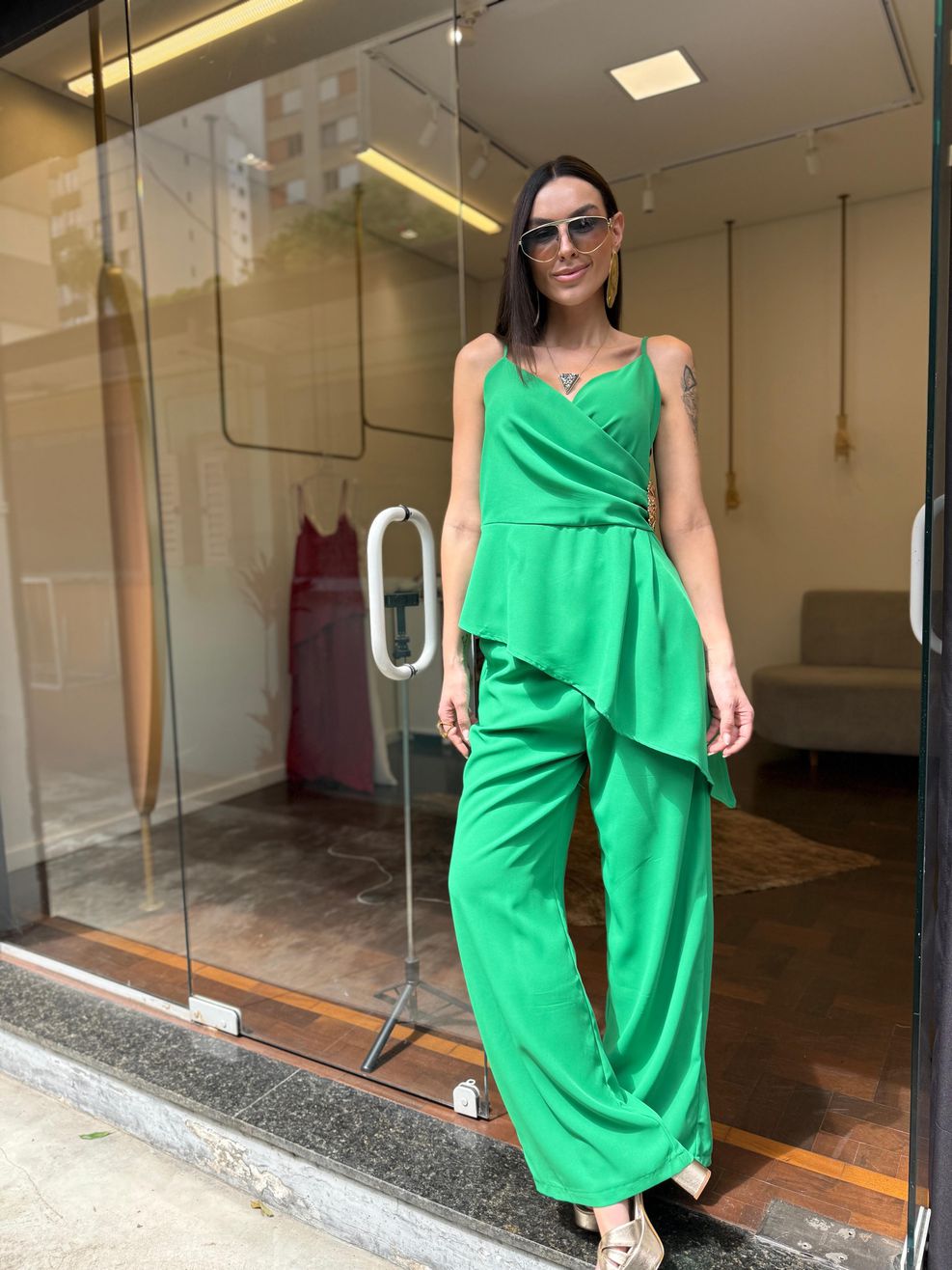 Conjunto Alfaiataria Natalie - Verde